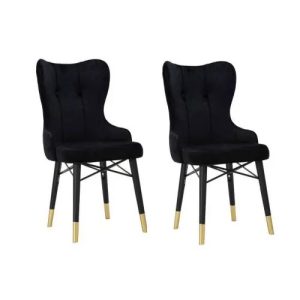 Krzesło tapicerowane glamour Kelebek Mauro Ferretti kpl. 2 szt.