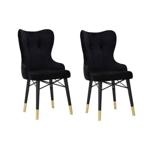 Krzesło tapicerowane glamour Kelebek Mauro Ferretti kpl. 2 szt.