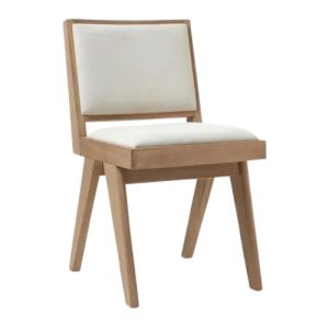 Krzesło tapicerowane z drewna dębowego Sissi 46x56x85cm