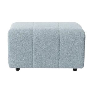 Zbliżenie Puf siedzisko moduł do sofy Lena Jasnoniebieski Bouclé 75x78x43cm