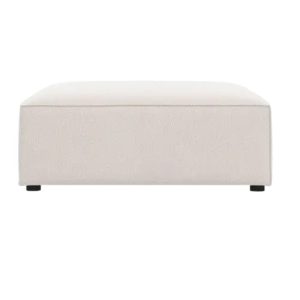 Puf siedzisko podnóżek Jodie tk. strukturalna jasny beż 80x102x40 Micadoni
