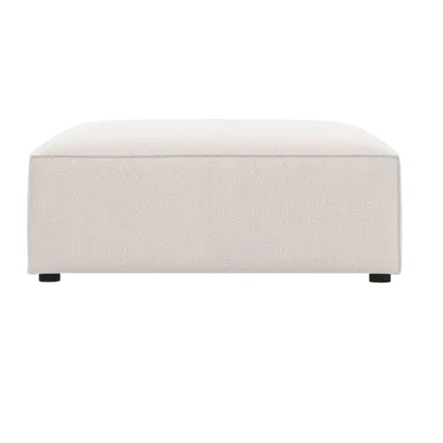 Puf siedzisko podnóżek Jodie tk. strukturalna jasny beż 80x102x40 Micadoni