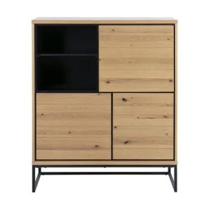 Industrialna komoda Dalarna z fornirem z dzikiego dębu Actona 102x45x120cm