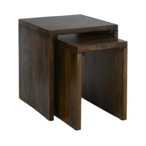 Stoliki boczne Helle z drewna mango kpl. 2 szt Ellos Home