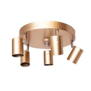 Lampa sufitowa spot reflektor Correct złoty Ø30xH14cm By Rydens