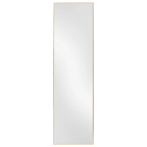 Minimalistyczne lustro prostokątne ścienne z drewnianą ramą Avery 40x140cm