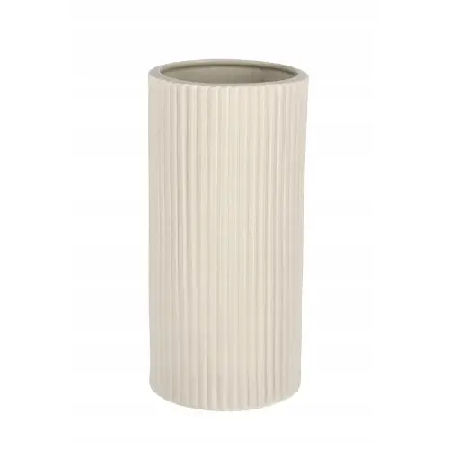 Minimalistyczny ceramiczny wazon Vivy kość słoniowa Ø12,5xH26 BIZZOTTO PRO