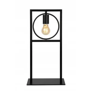 Lampa stołowa SUUS Lucide czarna metalowa H50cm