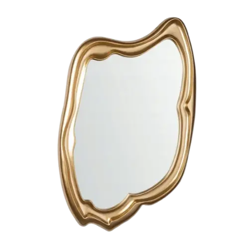 Lustro ścienne Felipe w złotej fantazyjnej ramie 60x100cm Bizzotto