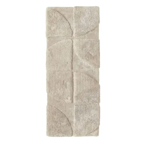 Chodnik dywan z długim włosiem z wypukłą strukturą Jade beżowy 80x200cm