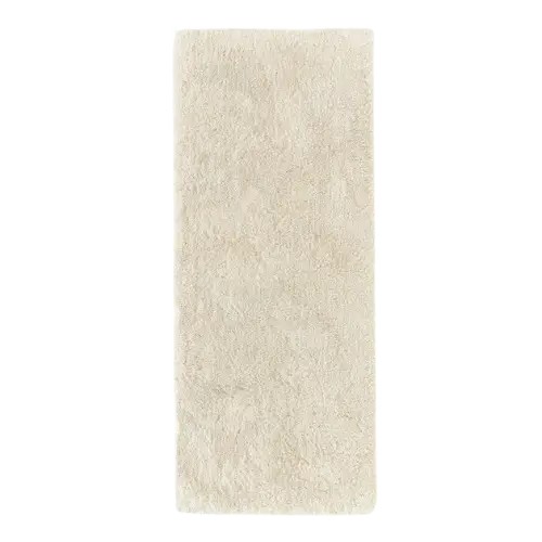 Puszysty chodnik dywan z długim włosiem Leighton kremowobiały 80x250cm