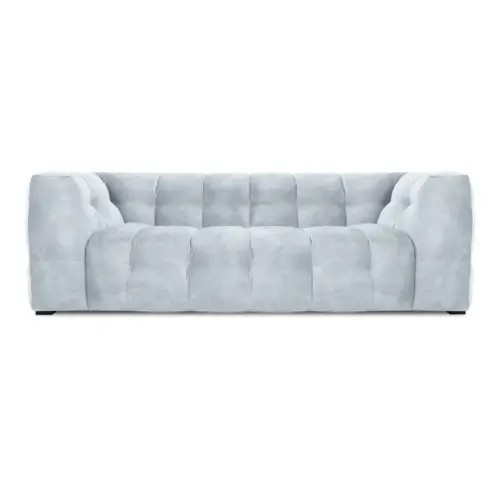 Sofa kanapa 3-os. Vesta z aksamitu jasny niebieski 236x102x68cm Windsor&Co