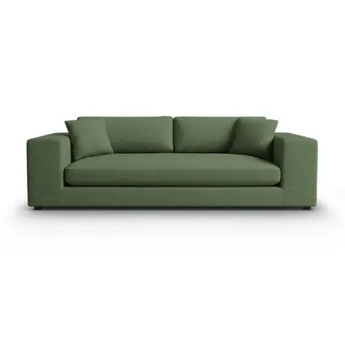 Sofa kanapa 4-os zielona sztruks Tendance Christian Lacroix 262x122x72cm