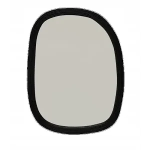 Lustro ścienne w czarnej rattanowej ramie 55x75cm Urban Nature Culture