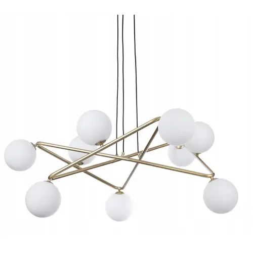 Nowoczesna lampa sufitowa Star ze szklanymi kloszami 9xG9 Tomasucci