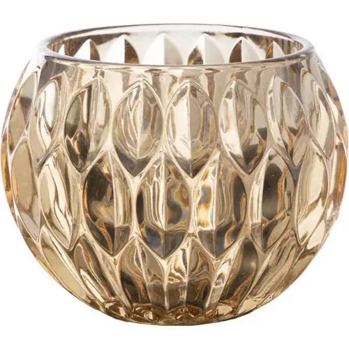 Lampion świecznik szklany na tealighty Ø10xH8cm