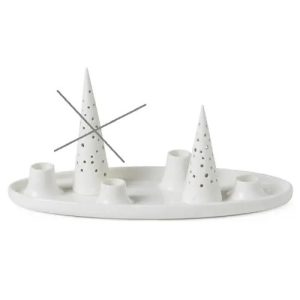 Świecznik świąteczny Nobili w stylu nordyckim 13x33cm Kähler